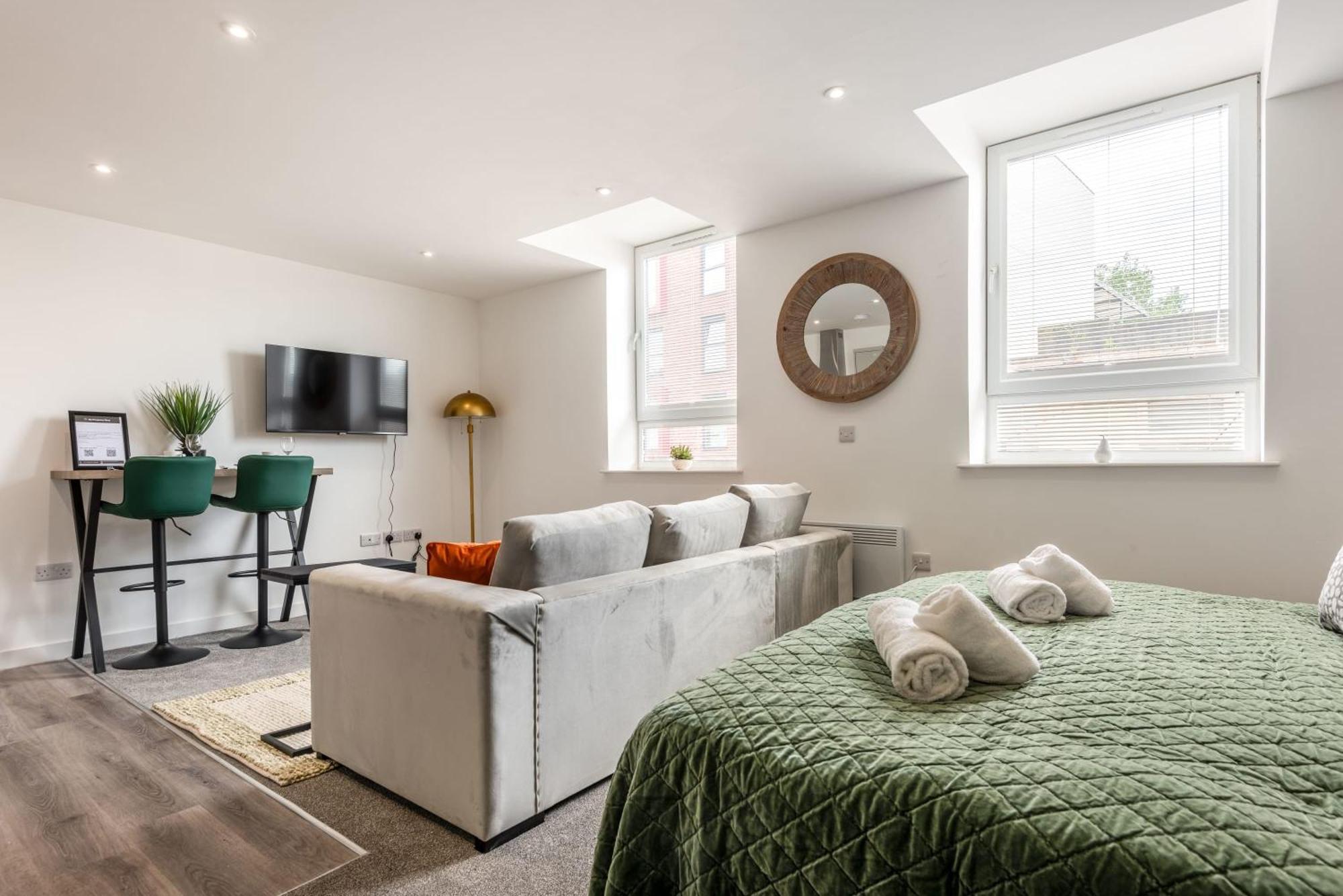 Contemporary 1 Bed Central Rotherham Studio Zewnętrze zdjęcie
