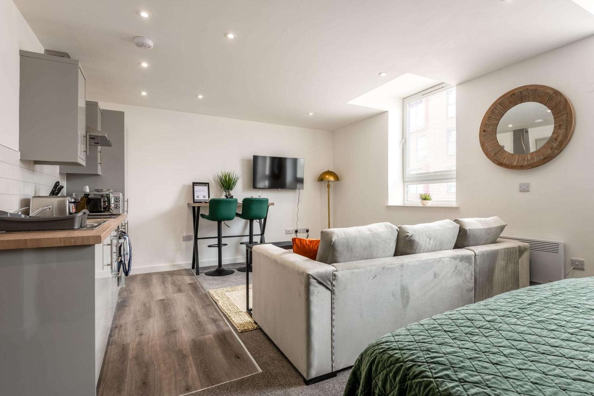 Contemporary 1 Bed Central Rotherham Studio Zewnętrze zdjęcie